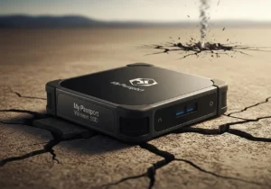 An earthquake-proof portable hard drive, this is the My Passport Wireless SSD
