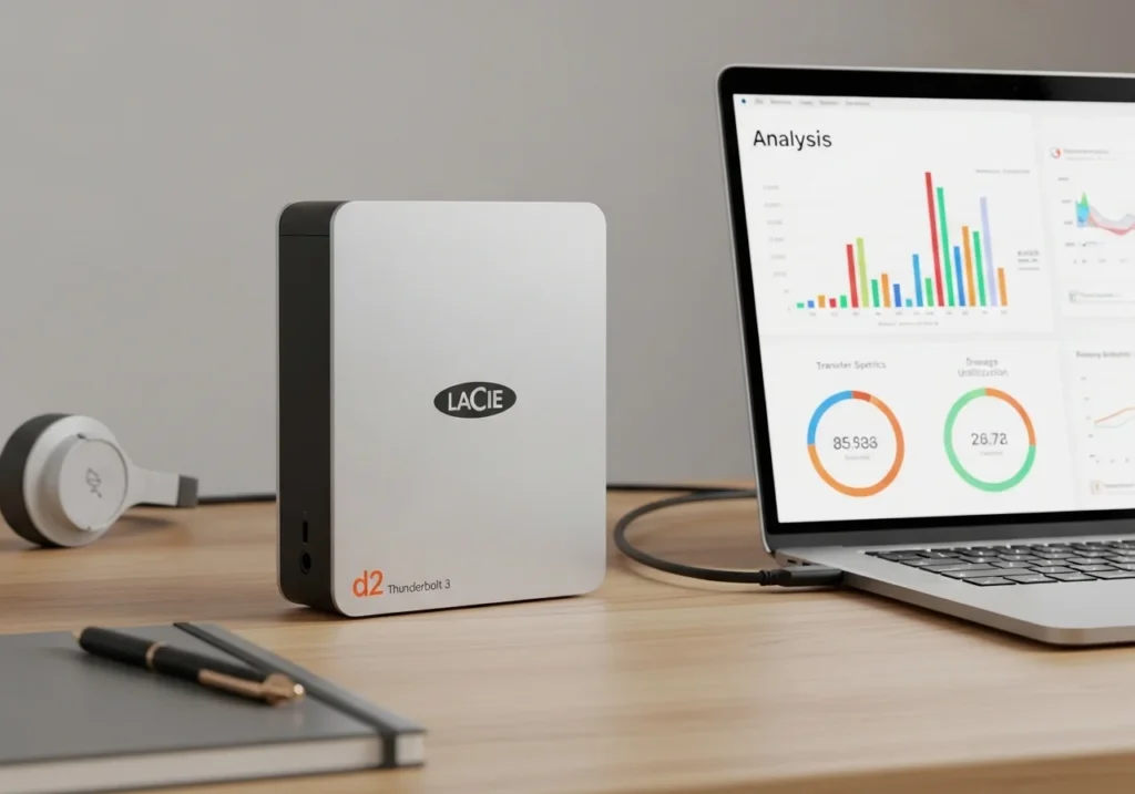 LaCie d2 Thunderbolt 3, analysis of an external hard drive