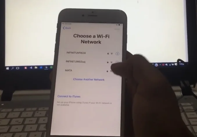 placing the wifi password