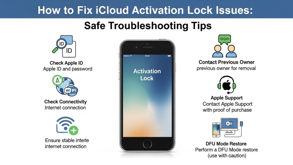 How to Fix iCloud Activation Lock Issues: Safe Troubleshooting Tips
