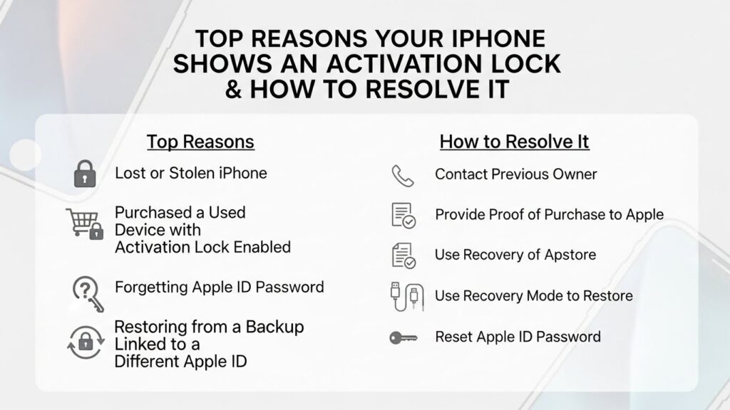 Common Reasons Your iPhone Shows an Activation Lock